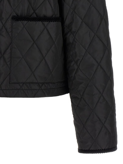 Burberry Black Polyamide Full-Length Jacket