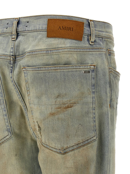 Amiri Beige Cotton Jeans Denim