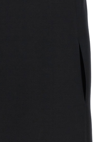 Valentino Garavani Black Virgin Wool Short Dress