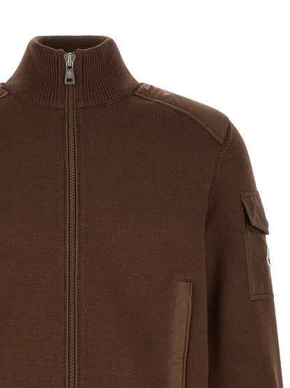 Moncler Brown Polyamide Cardigan