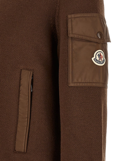 Moncler Brown Polyamide Cardigan