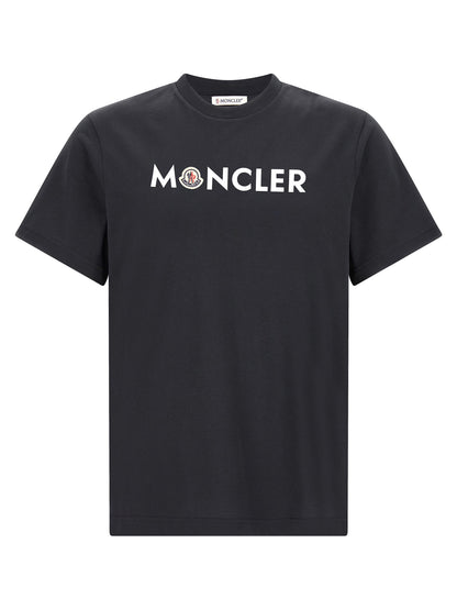 Moncler Blue Cotton T-Shirt