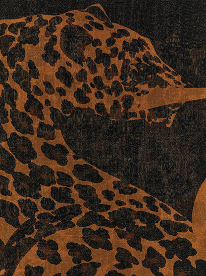 Saint Laurent Black Wool Foulard