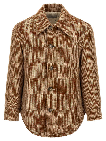 Ami Paris Brown Virgin Wool Jacket