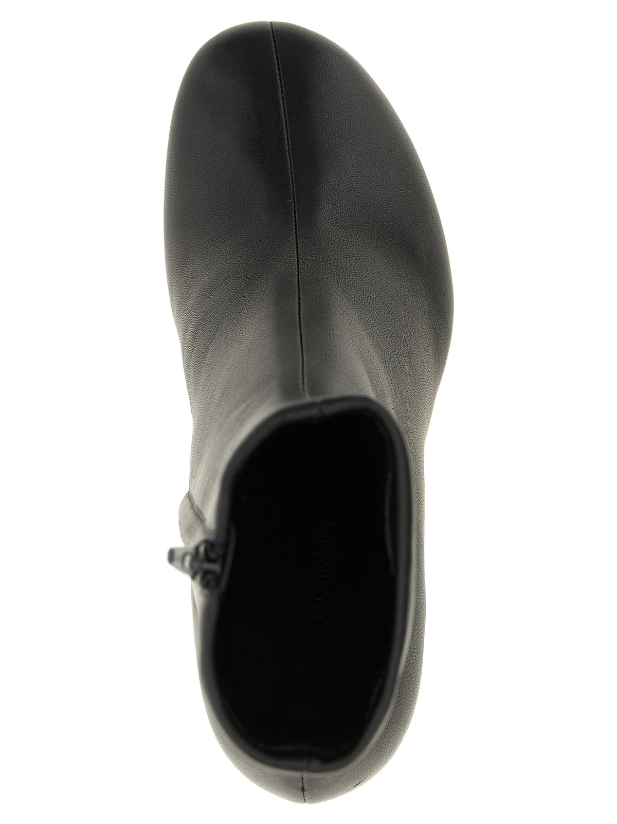 Jacquemus Black Lamb Leather Ankle Boots