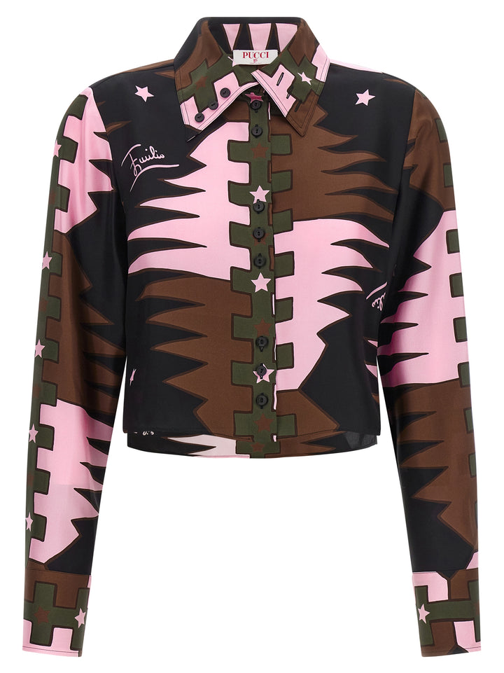 Emilio Pucci Multicolor Silk Blouse