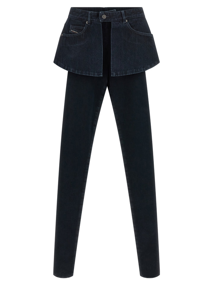 Diesel Blue Cotton Skinny Jeans