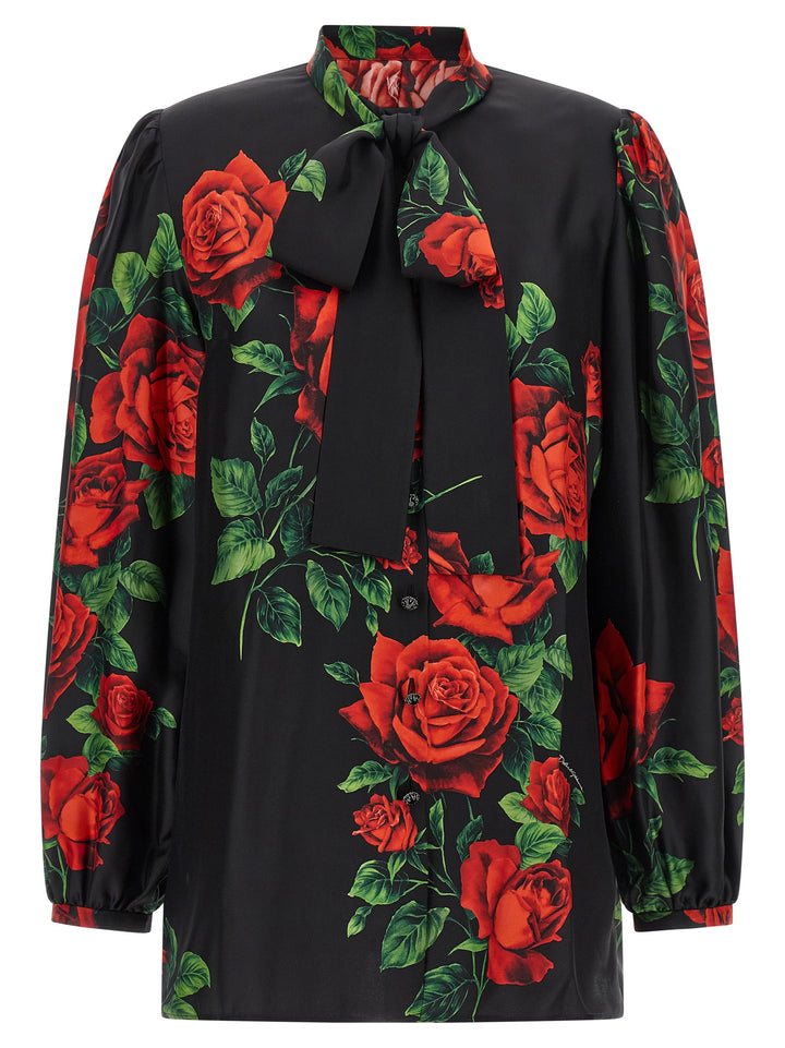 Dolce & Gabbana Black Silk Blouse