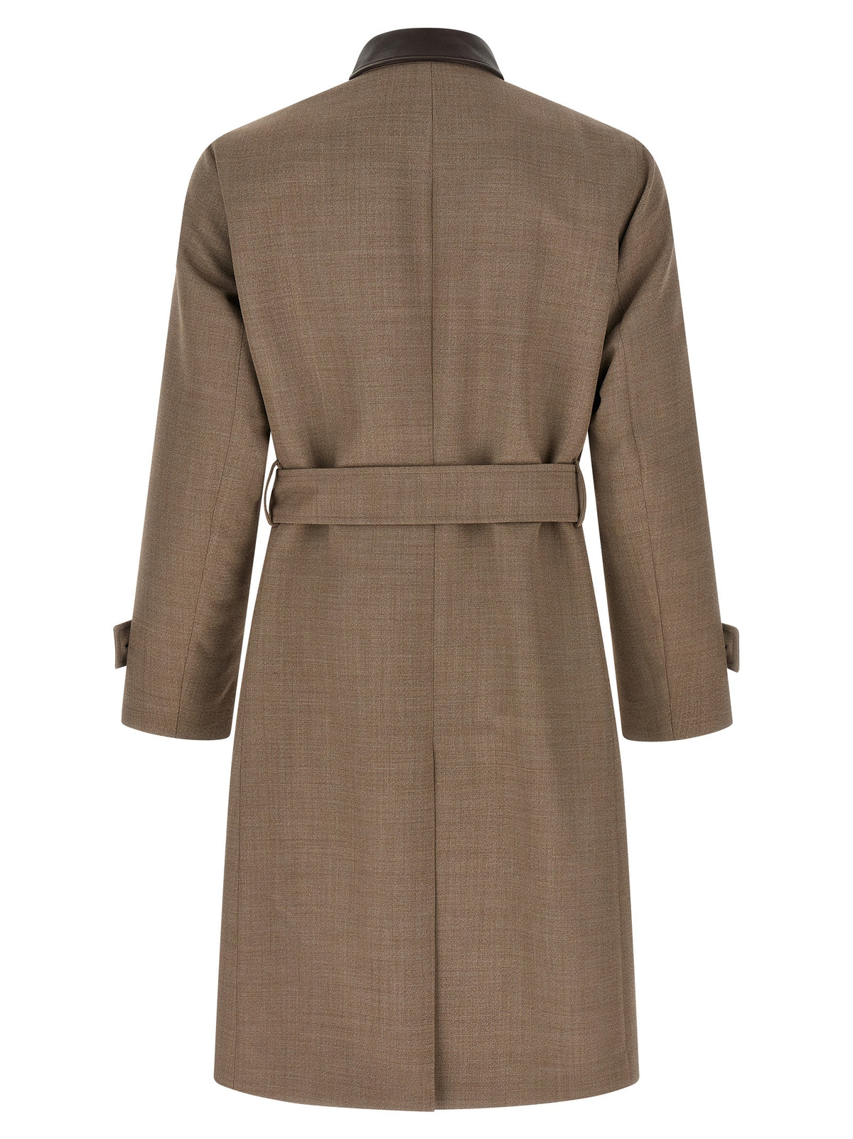 Lardini Beige Virgin Wool Coat