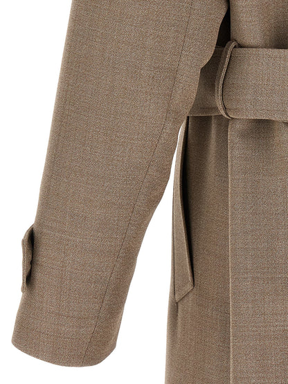 Lardini Beige Virgin Wool Coat