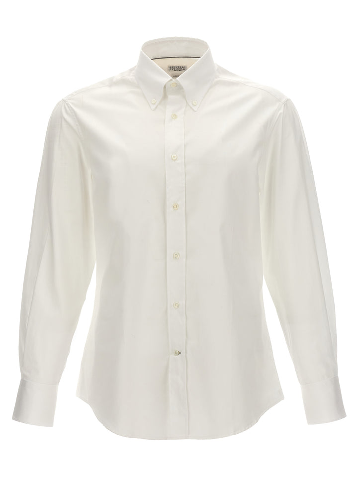 Brunello Cucinelli White Cotton Blouse