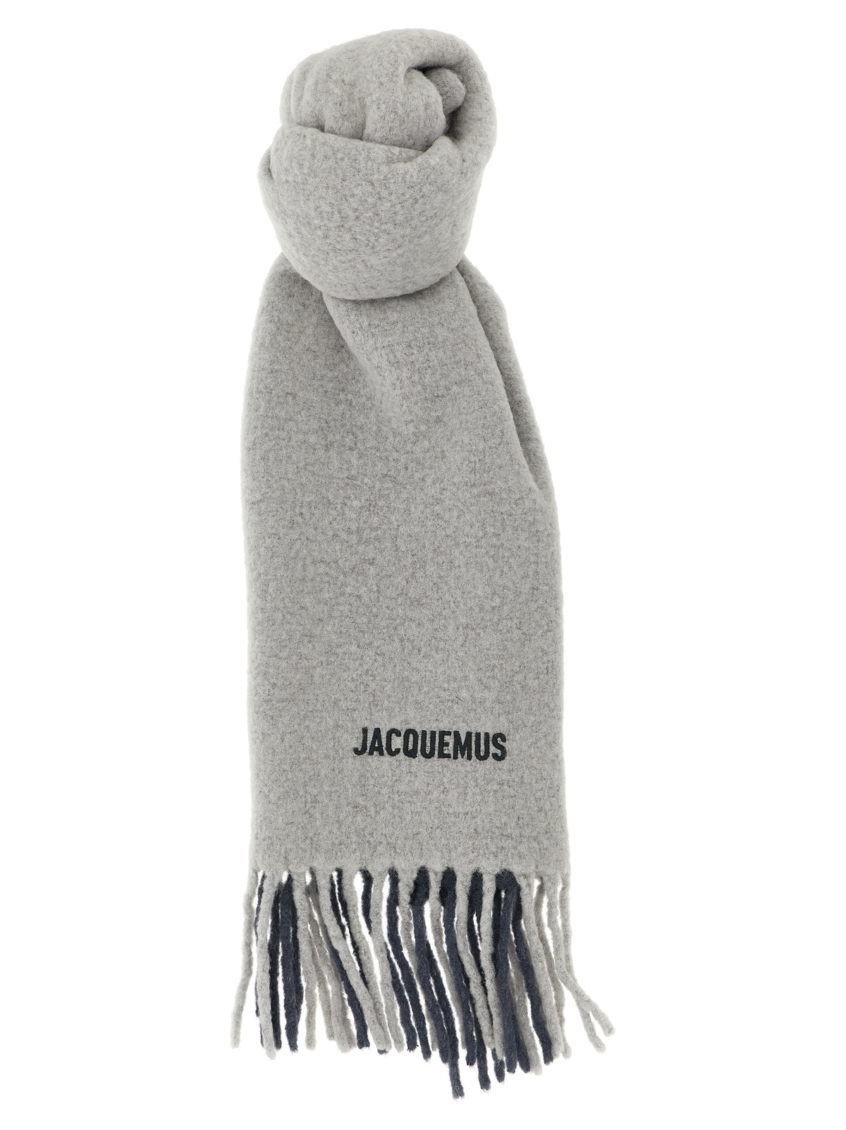 Jacquemus Gray Wool Scarf