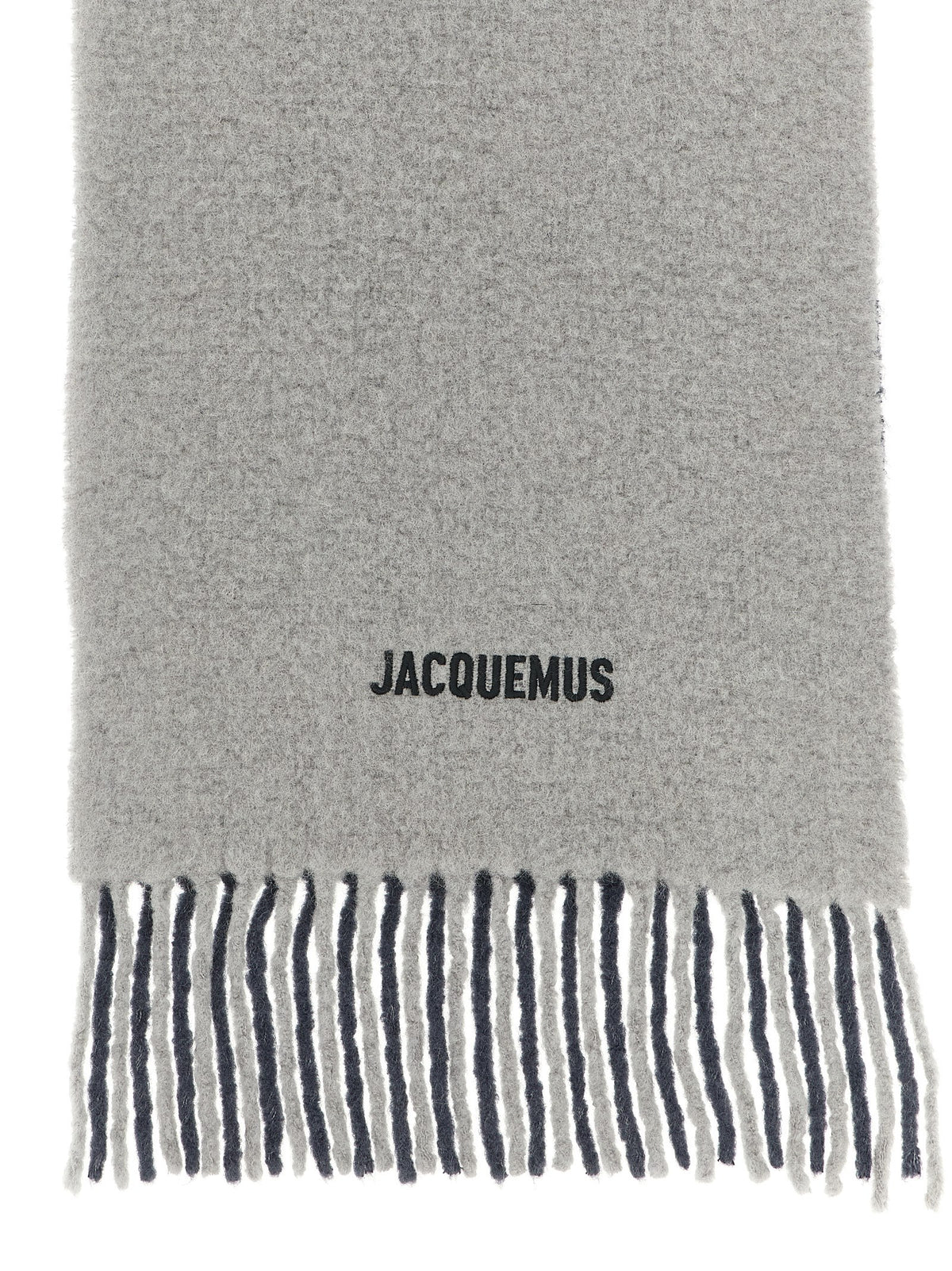 Jacquemus Gray Wool Scarf