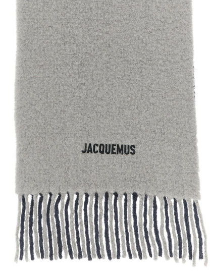 Jacquemus Gray Wool Scarf
