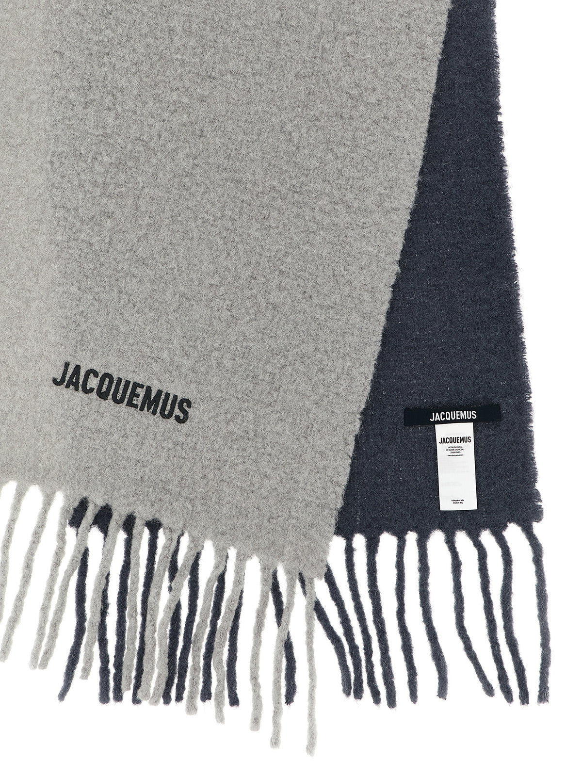 Jacquemus Gray Wool Scarf