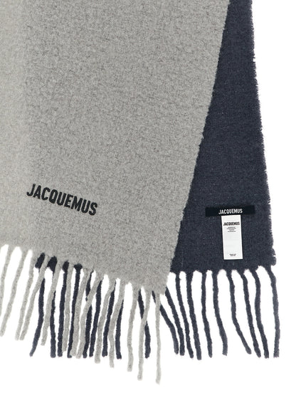 Jacquemus Gray Wool Scarf