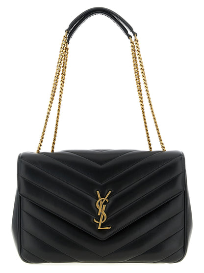 Saint Laurent Black Lamb Leather Shoulder Bag