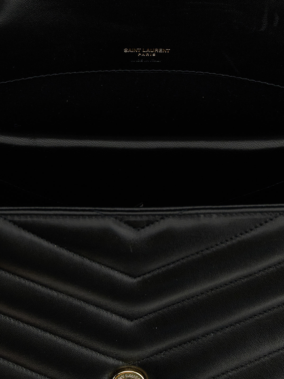Saint Laurent Black Lamb Leather Shoulder Bag