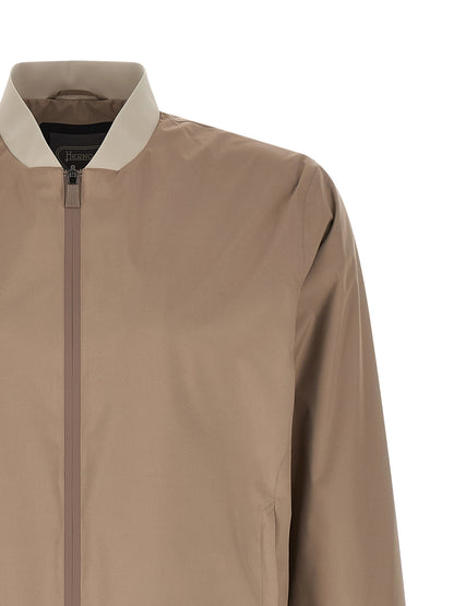 Herno Beige Polyester Bomber