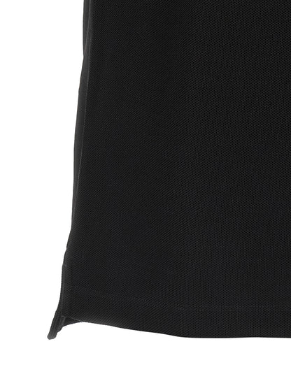 Burberry Black Cotton Polo Shirt