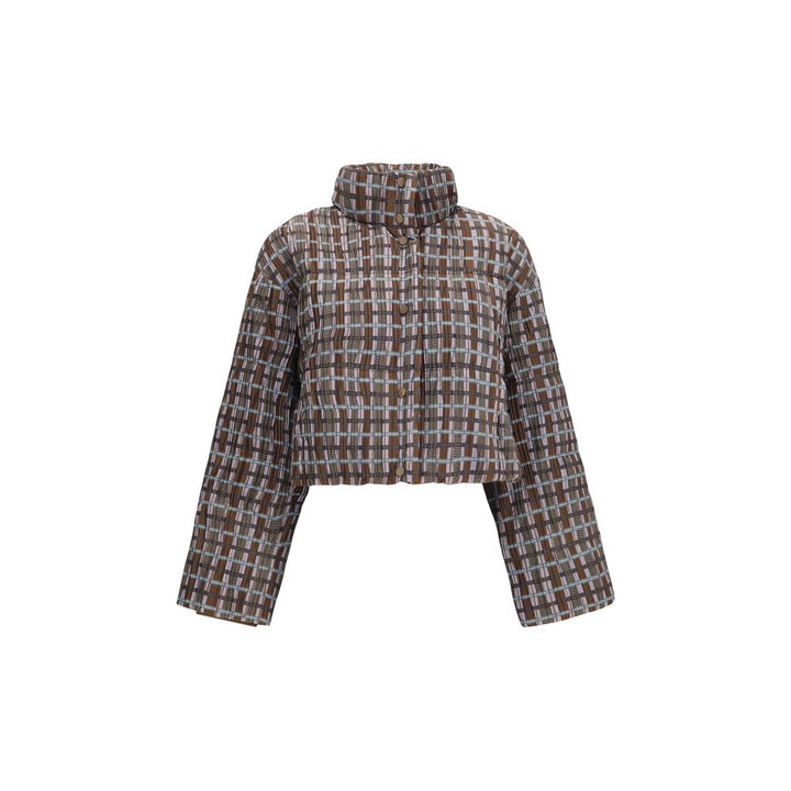 Gongdid Design Brown Goose Down Full-Length Jacket