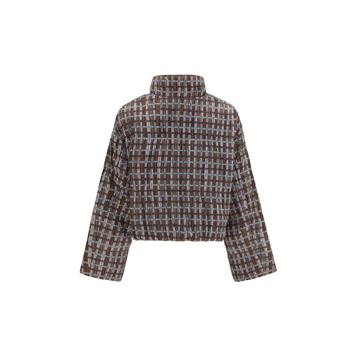 Gongdid Design Brown Goose Down Full-Length Jacket