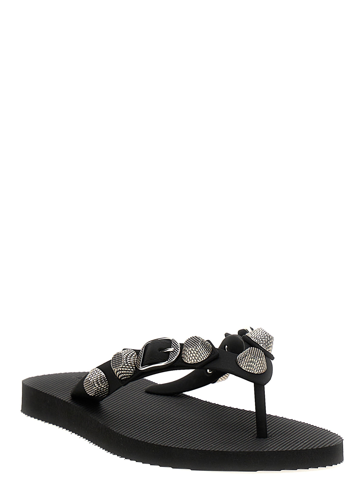 Balenciaga Black Rubber Slides