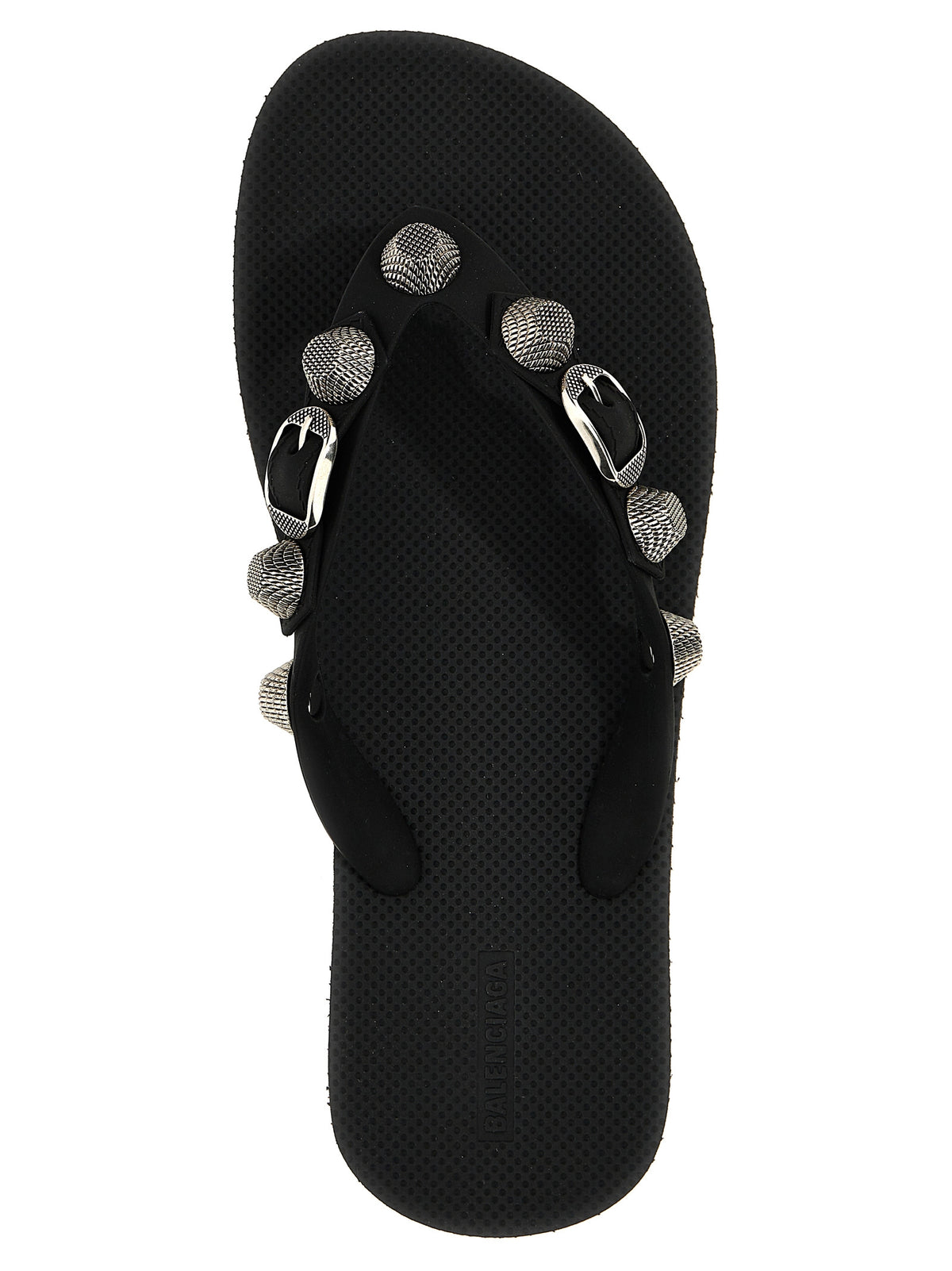 Balenciaga Black Rubber Slides