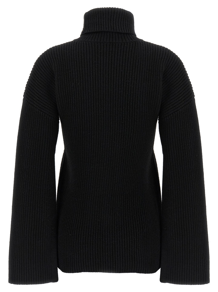 TOTEME Black Wool Cardigan