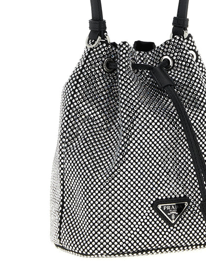 Prada Gray Viscose Handbag