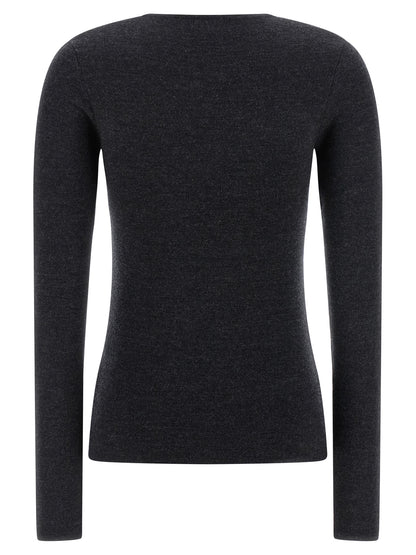 TOTEME Gray Viscose Cardigan
