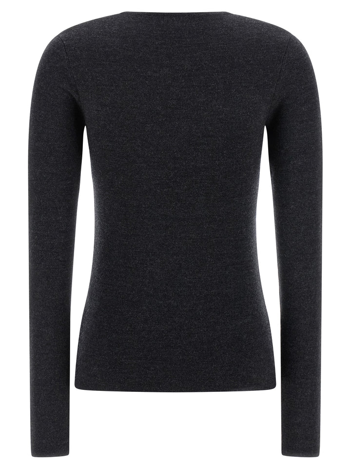 TOTEME Gray Viscose Cardigan