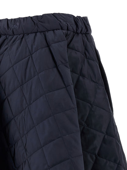 Prada Blue Recycled Polyamide Midi Skirt