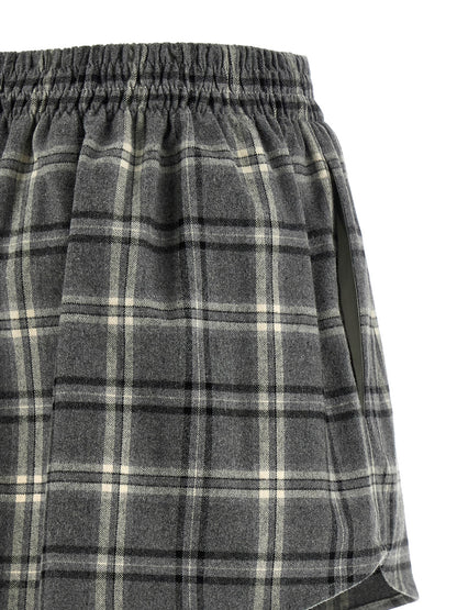 Miu Miu Gray Cotton Long Skirt