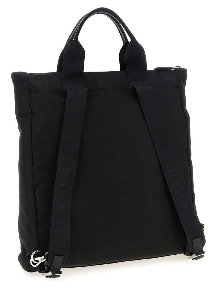 Prada Black Recycled Polyamide Tote Bag