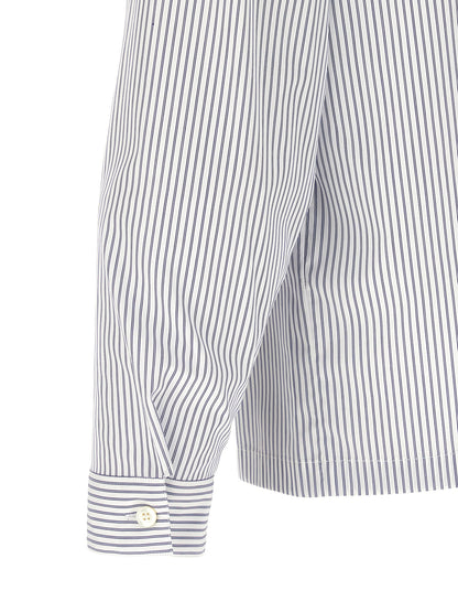 Prada Blue Cotton Blouse