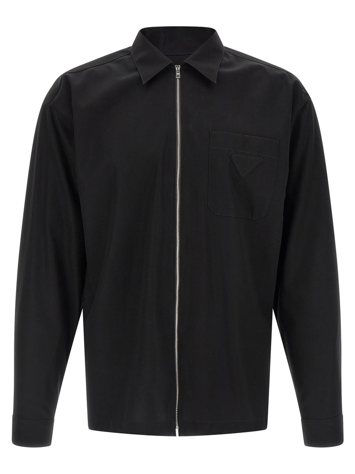 Prada Black Cotton Blouse