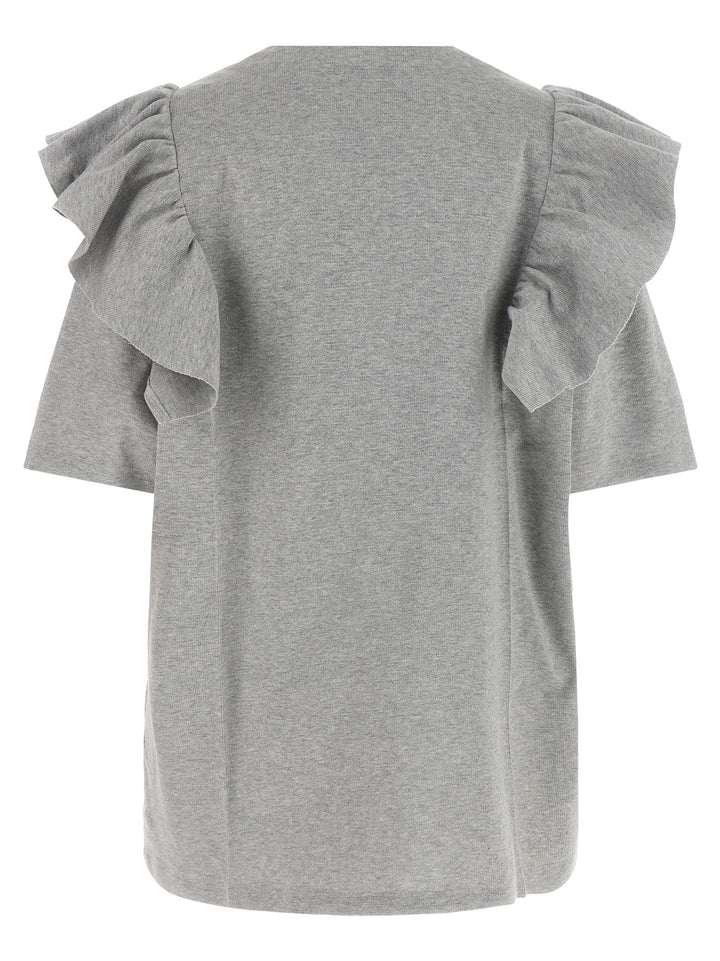 Miu Miu Gray Cotton Short Dress