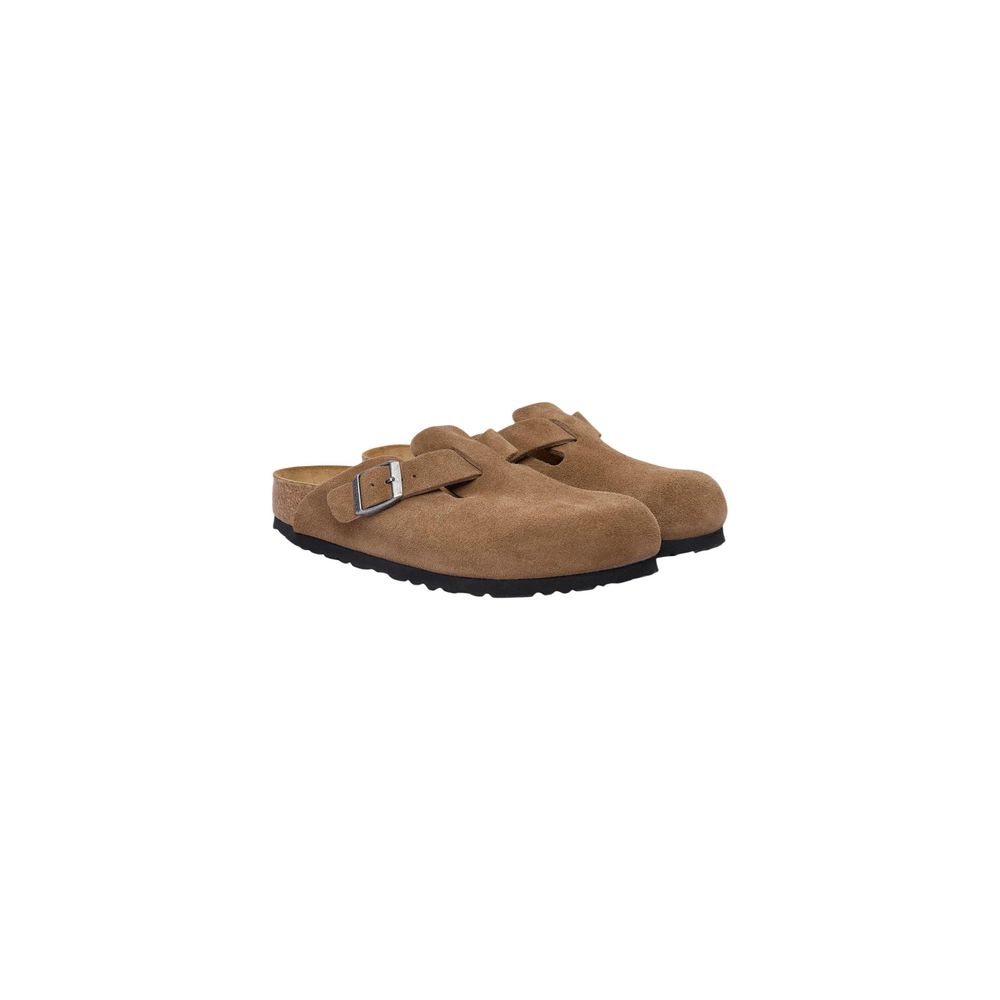 Birkenstock Brown Suede Leather Clogs
