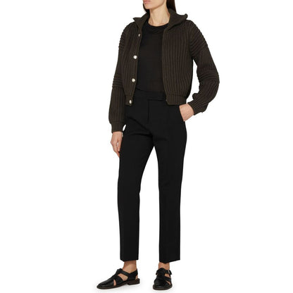 Lemaire Brown Cotton Cardigan