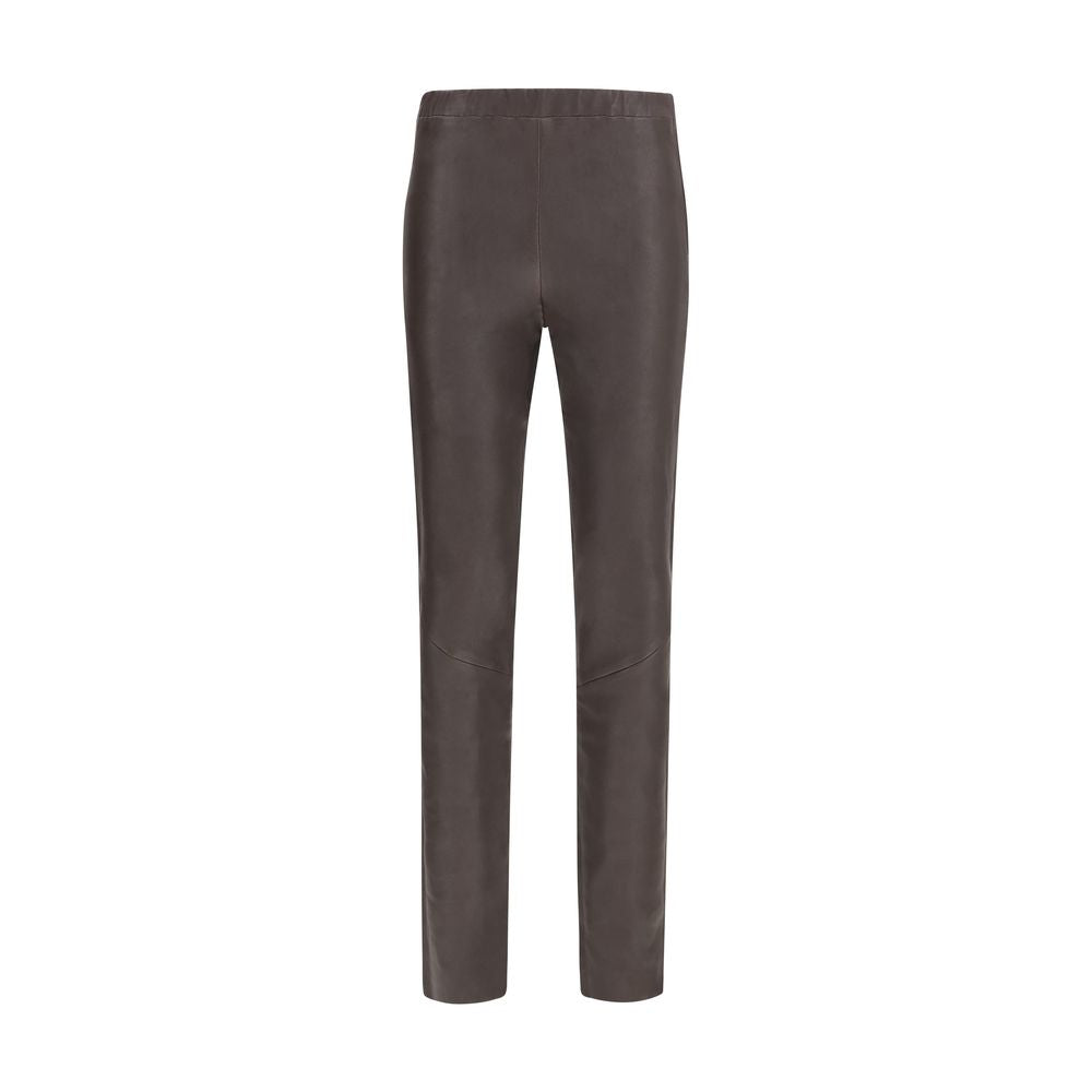 Arma Brown Leather Pants
