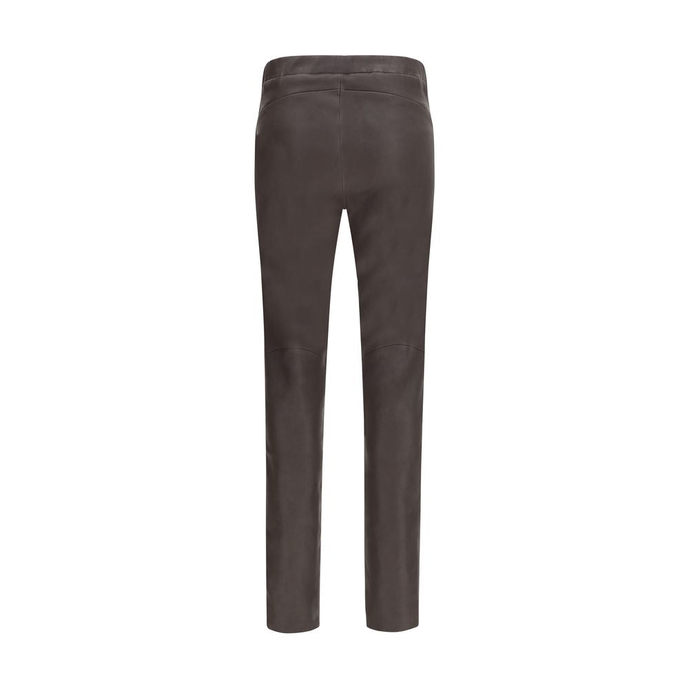 Arma Brown Leather Pants