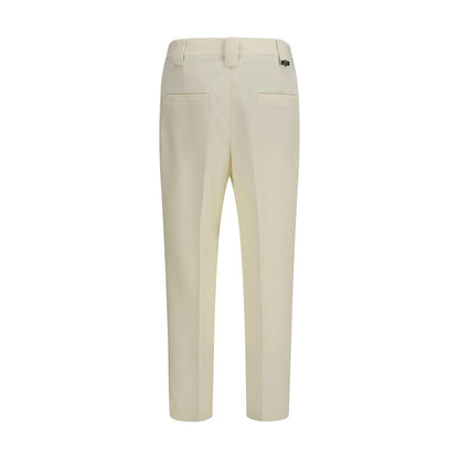Versace Beige Wool Oves Aries Cropped Pants