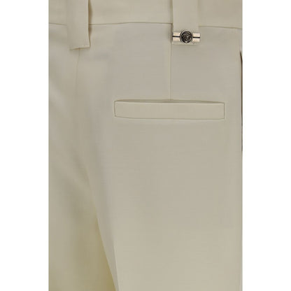 Versace Beige Wool Oves Aries Cropped Pants