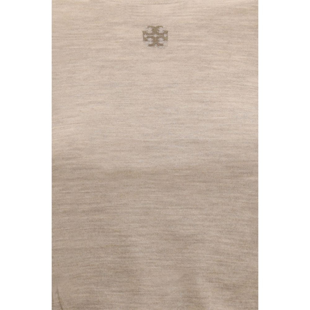Tory Burch Beige Wool Oves Aries Sweatshirt