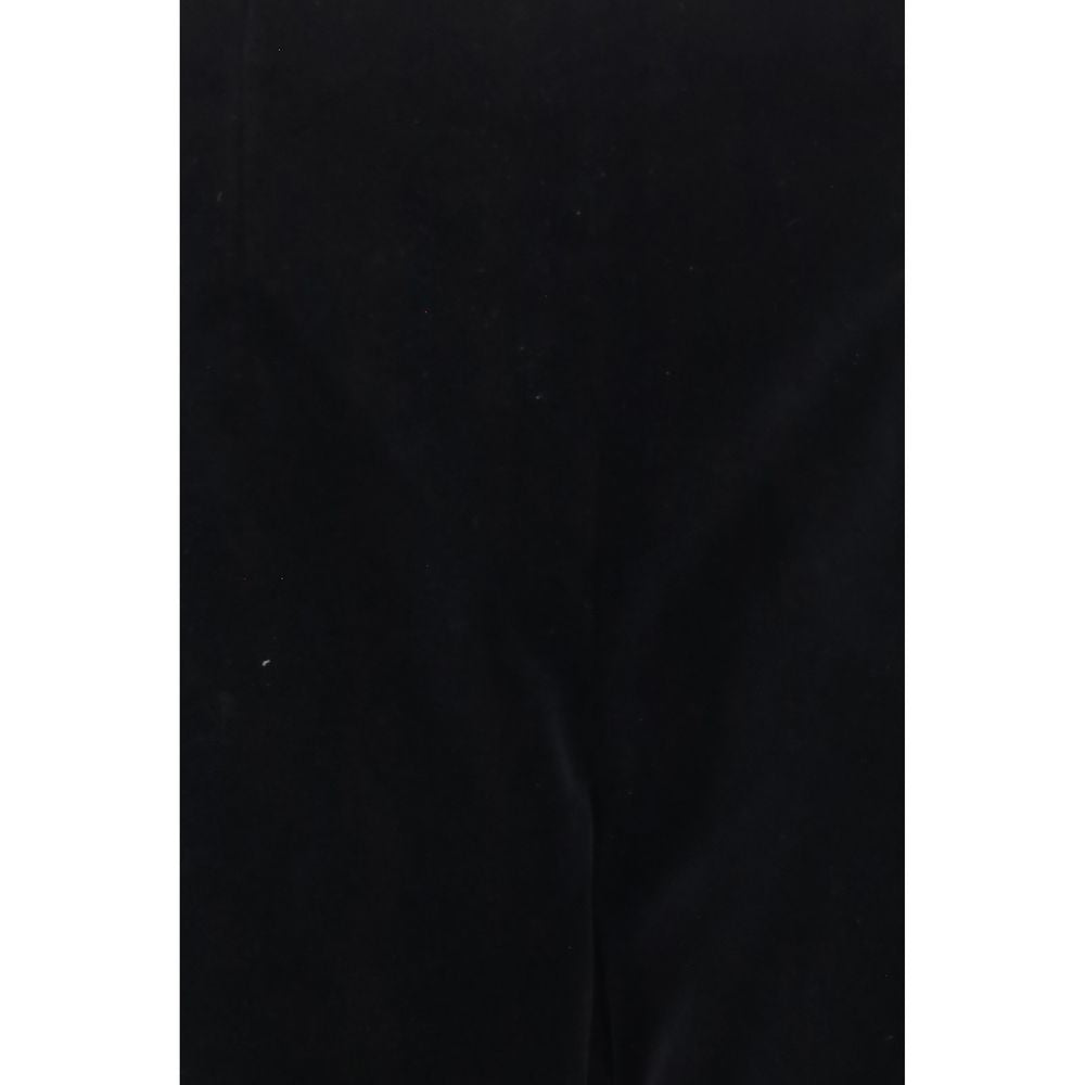 Khaite Black Cotton Casual Pants