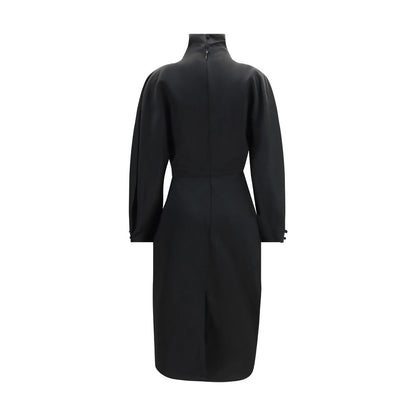 Khaite Black Acetate Cocktail Dress