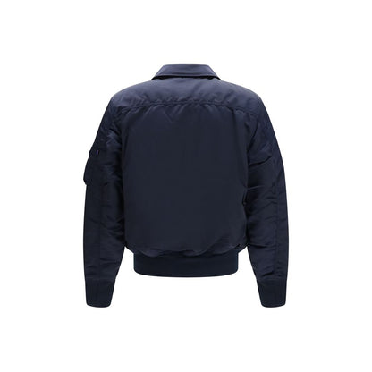 ALPHA INDUSTRIES Blue Nylon Bomber