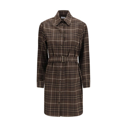 Burberry Brown Cotton Casual Dress