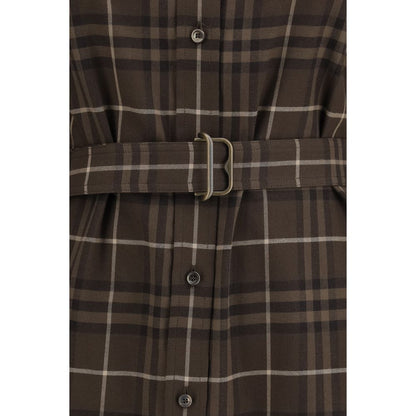 Burberry Brown Cotton Casual Dress